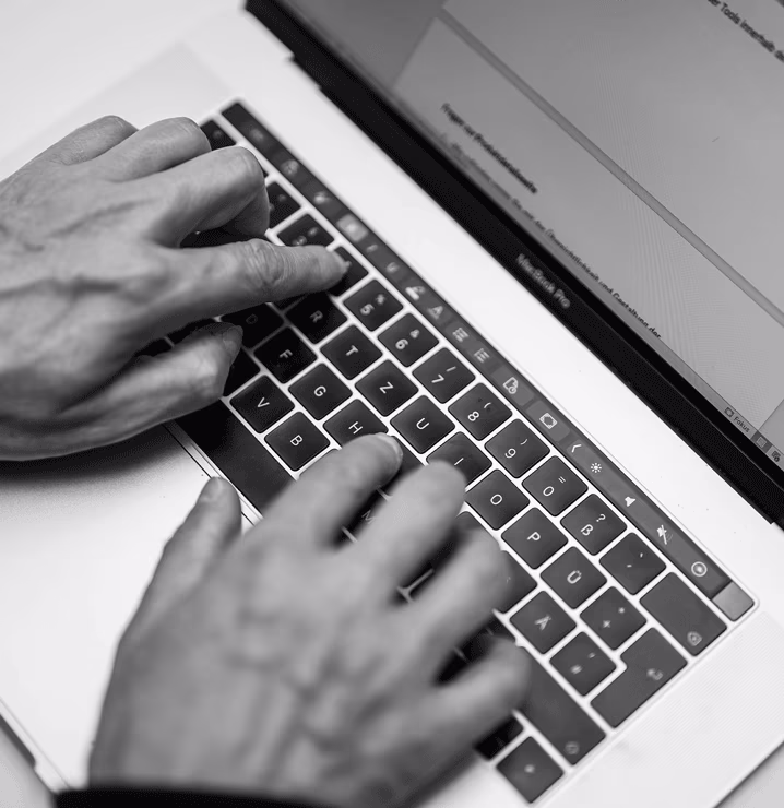 Textersterstellung am MacBook